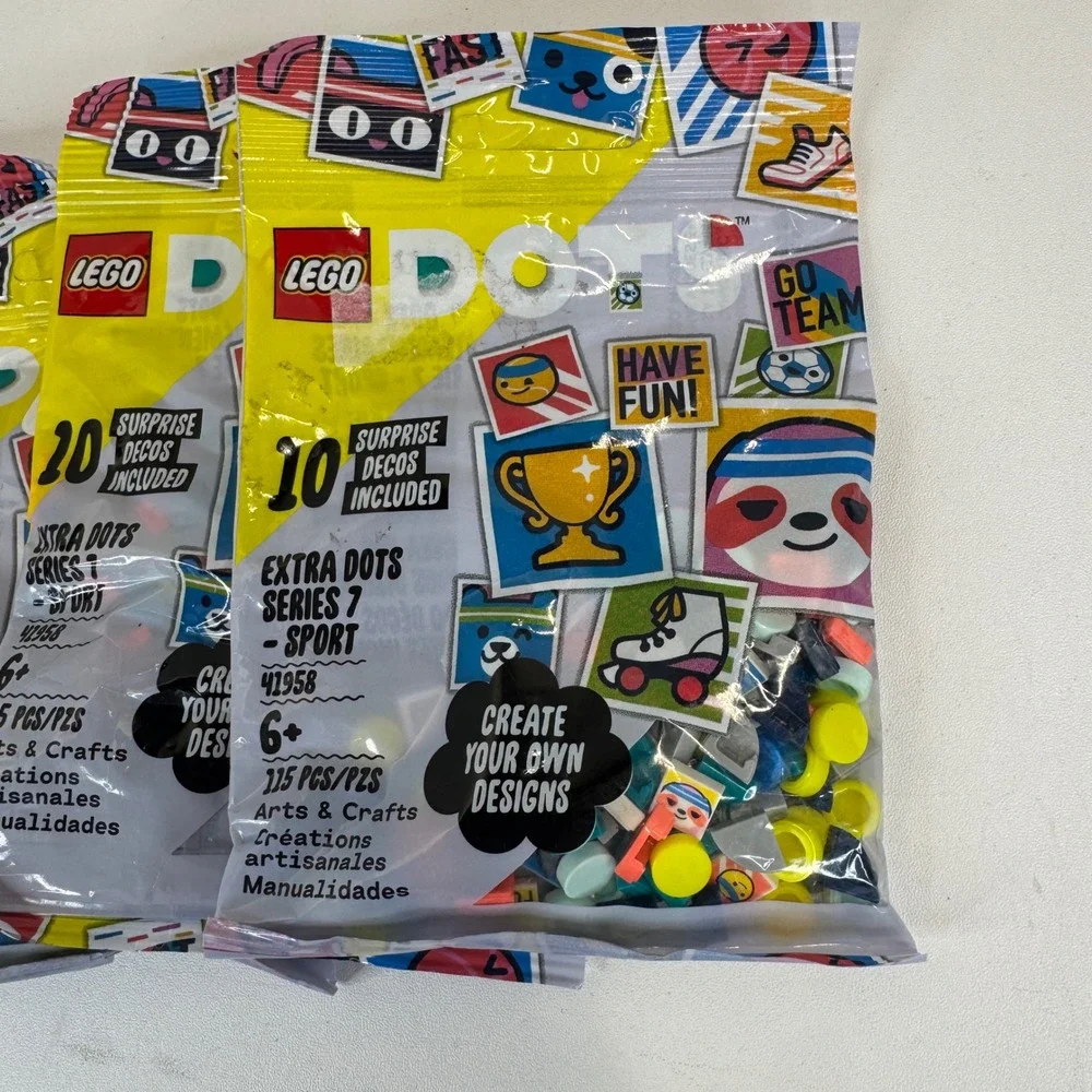 LEGO Dots Extra Dots Series 7 Sport 41958 Lot of 4 Sealed Polybags DIY Craft Toy